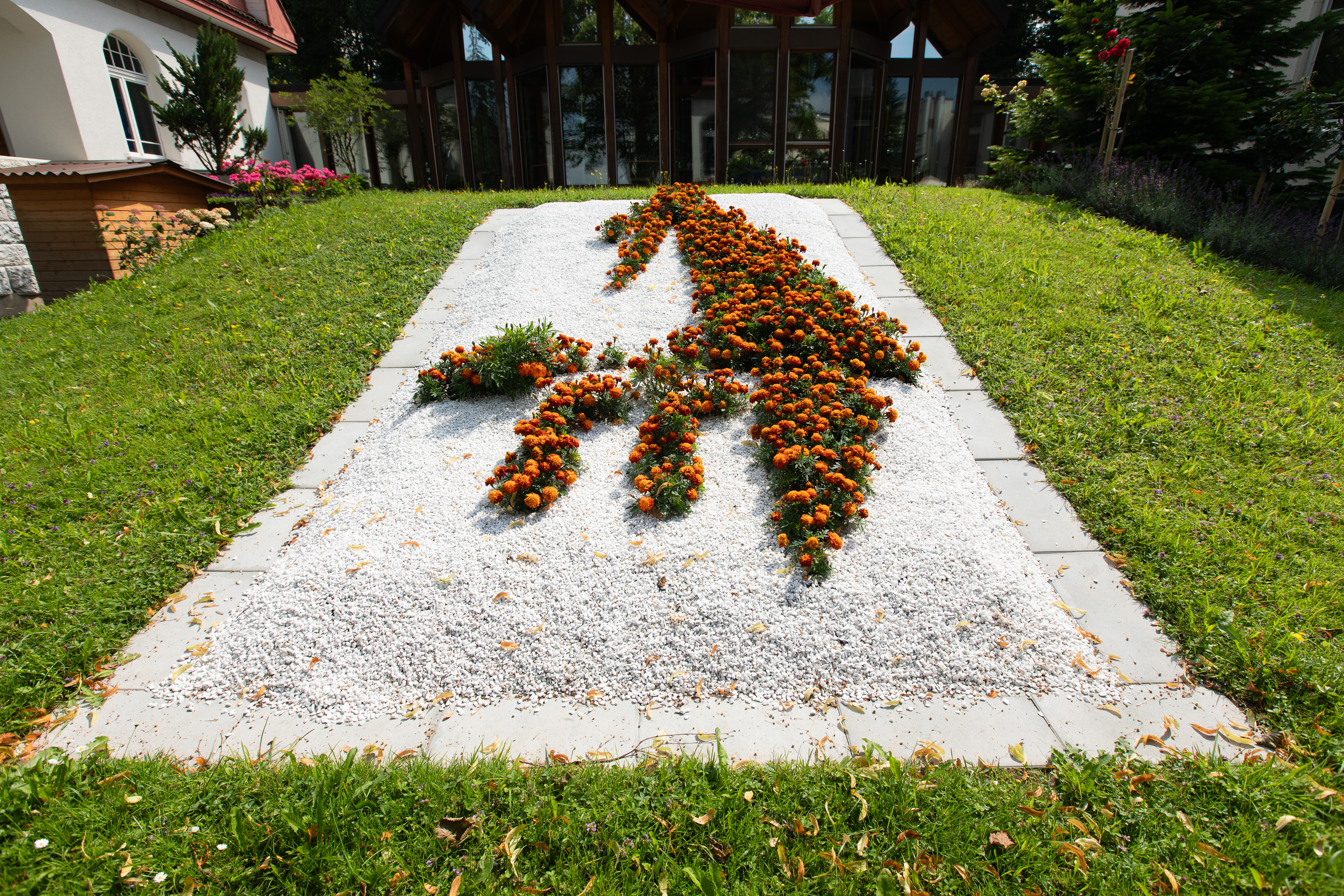 Kappelhof Logo in Blumen